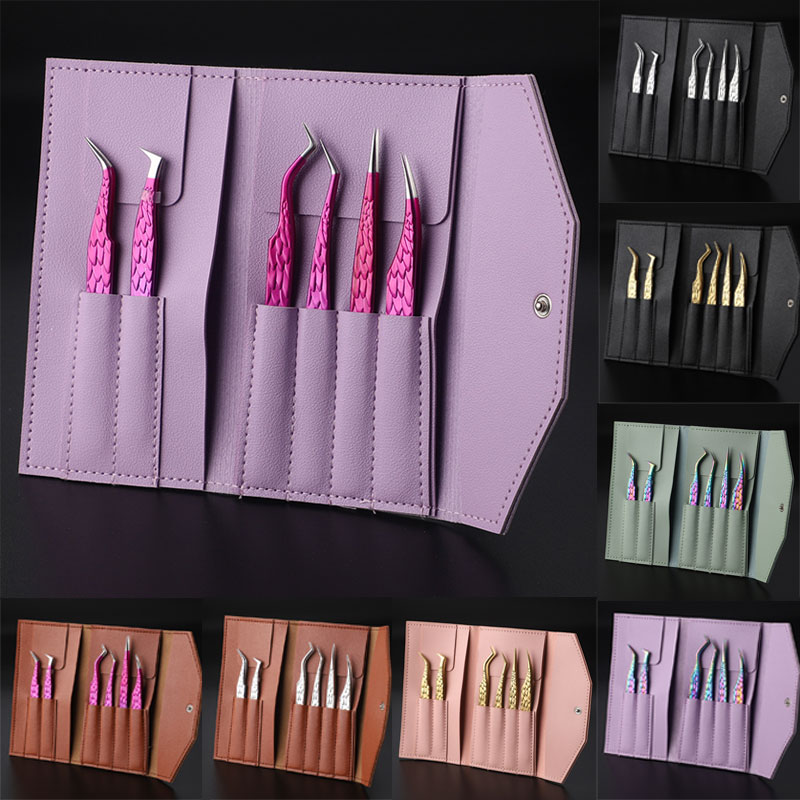 Planted Clip Tweezers - 6PC Lông Mi Giả Nhíp Lưu