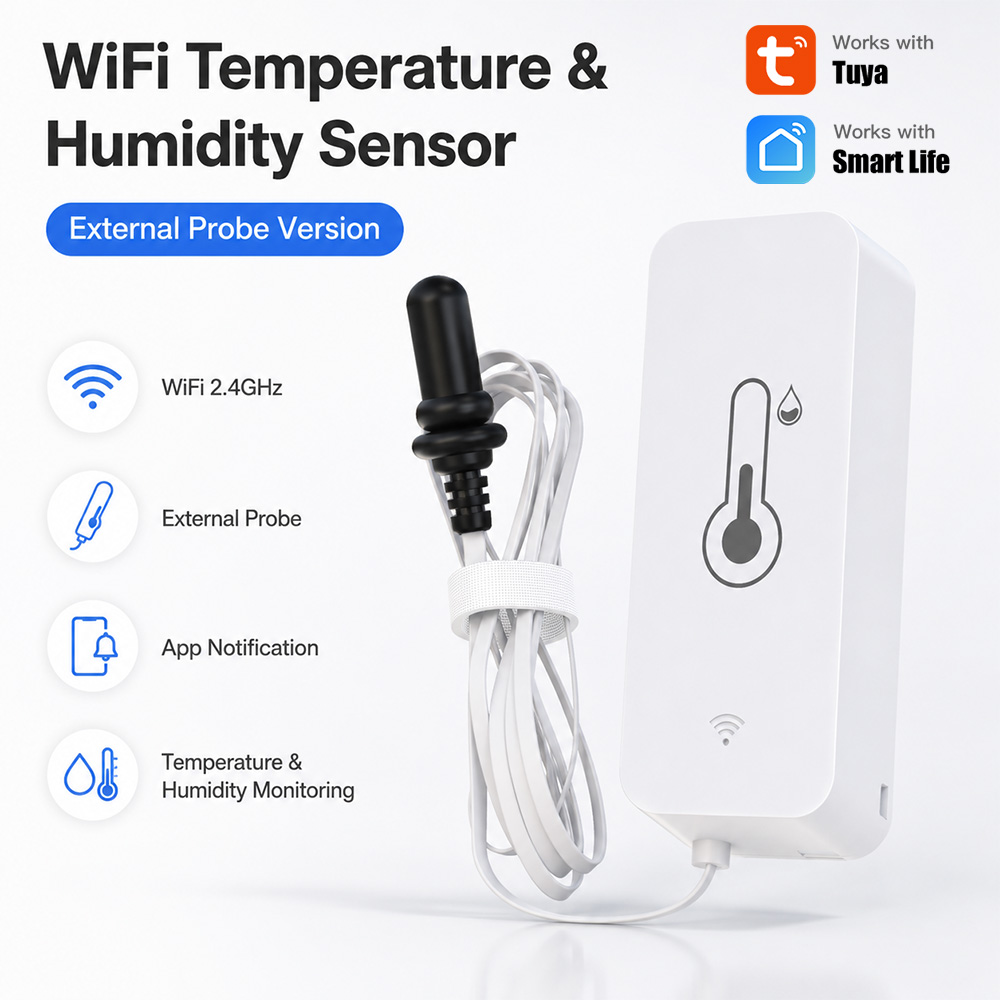 Aquarium Planted Plants - Tuya WiFi Temperature Humidity Sensor With