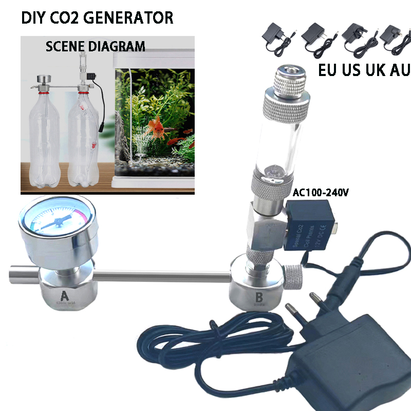 Planted Aquarium Kit - Aquarium DIY CO2 Generator System Kit