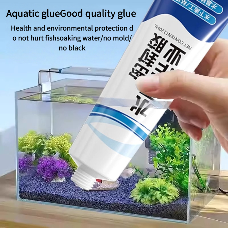 Aquarium Plant Glue - 60ml Strong Adhesion Aquarium Sealer Clear