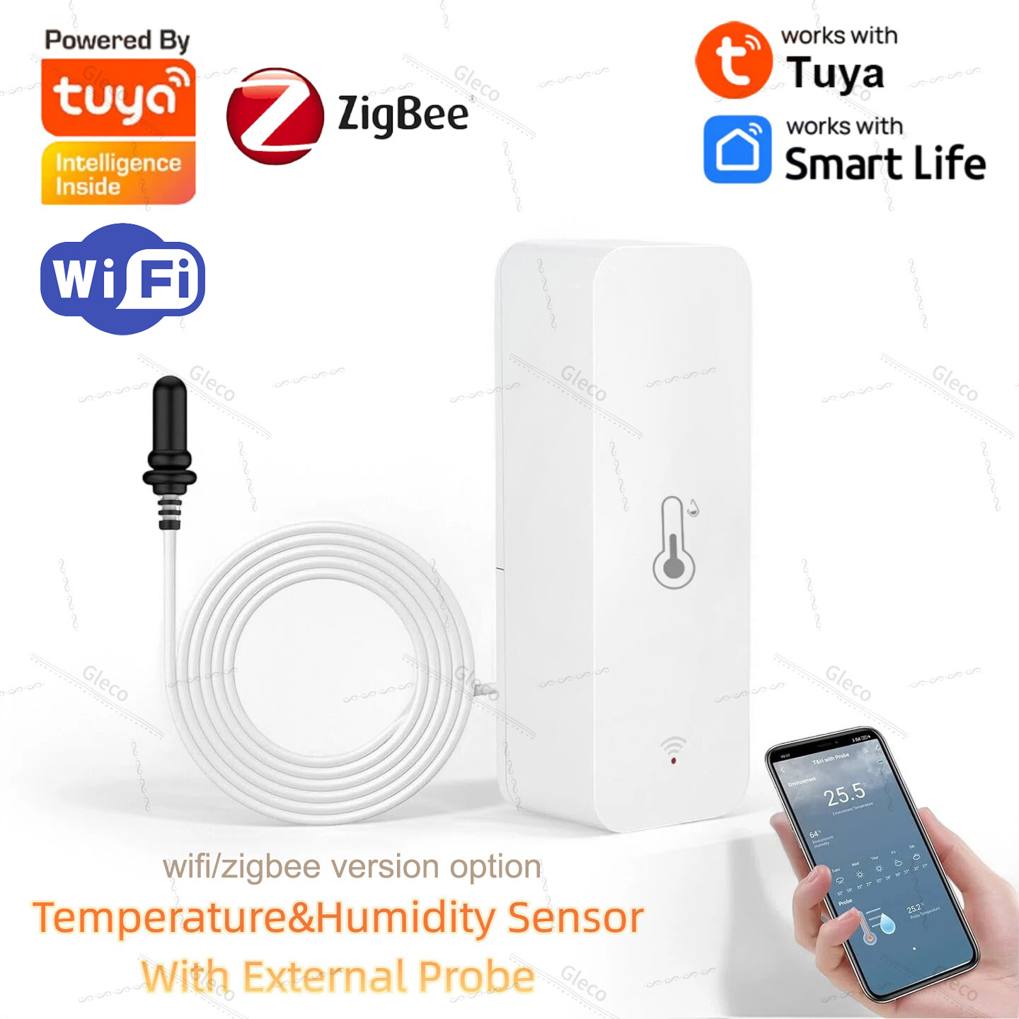 Aquarium Planted Plants - Tuya Wifi Zigbee Temperature and Humidity