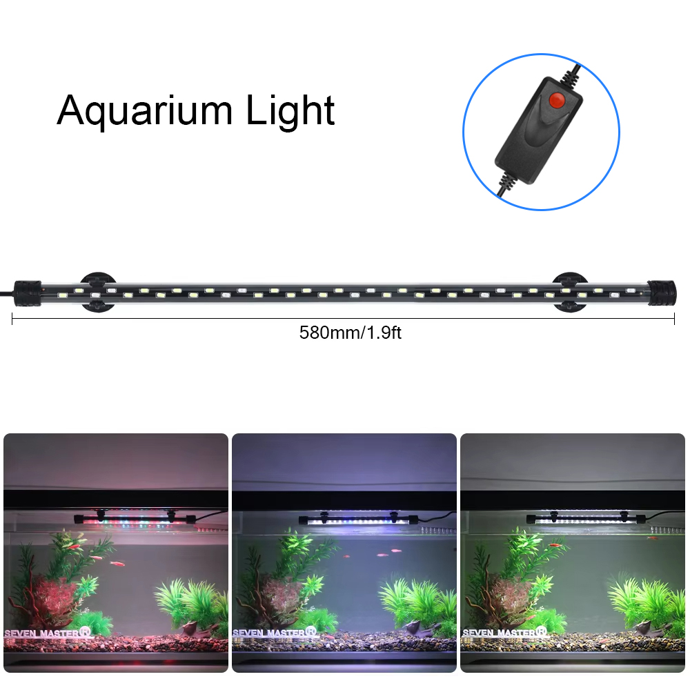 Aquarium Planted Substrate - 58CM Aquarium Light LED Plant Grow