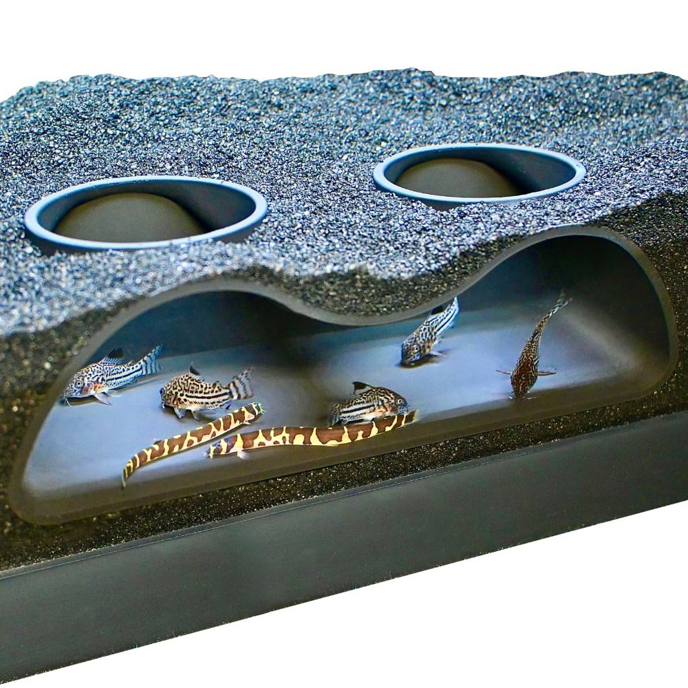Aquarium Plant Root Tabs - Multifunctional Aquarium Underground Tunnel Cave Curve