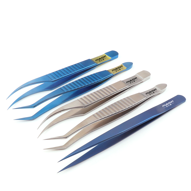 Planted Clip Tweezers - Grafting eyelash curler special tweezers for