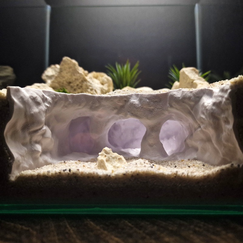 3D Printed Forked Cave Aquariu - đánh giá và giá Aquarium Plant Root Tabs