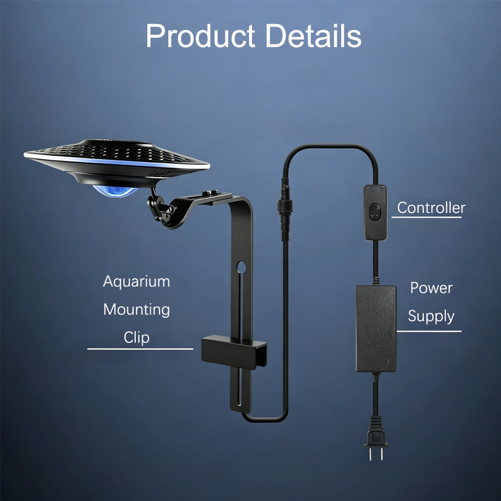New UFO LED Fish Aquarium Ligh - đánh giá và giá Led Planted Tank Light