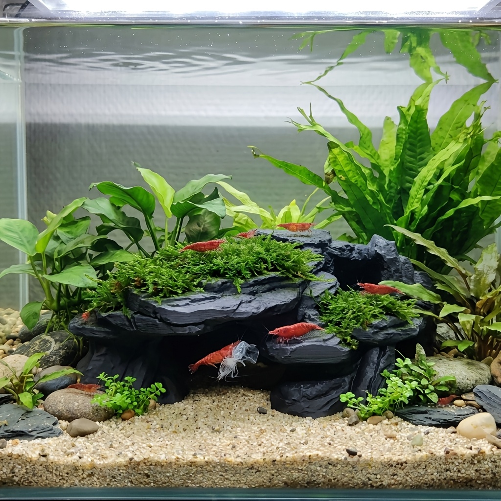 PLA Cave Aquarium Hidden Fish  - đánh giá và giá Aquarium Plant Root Tabs