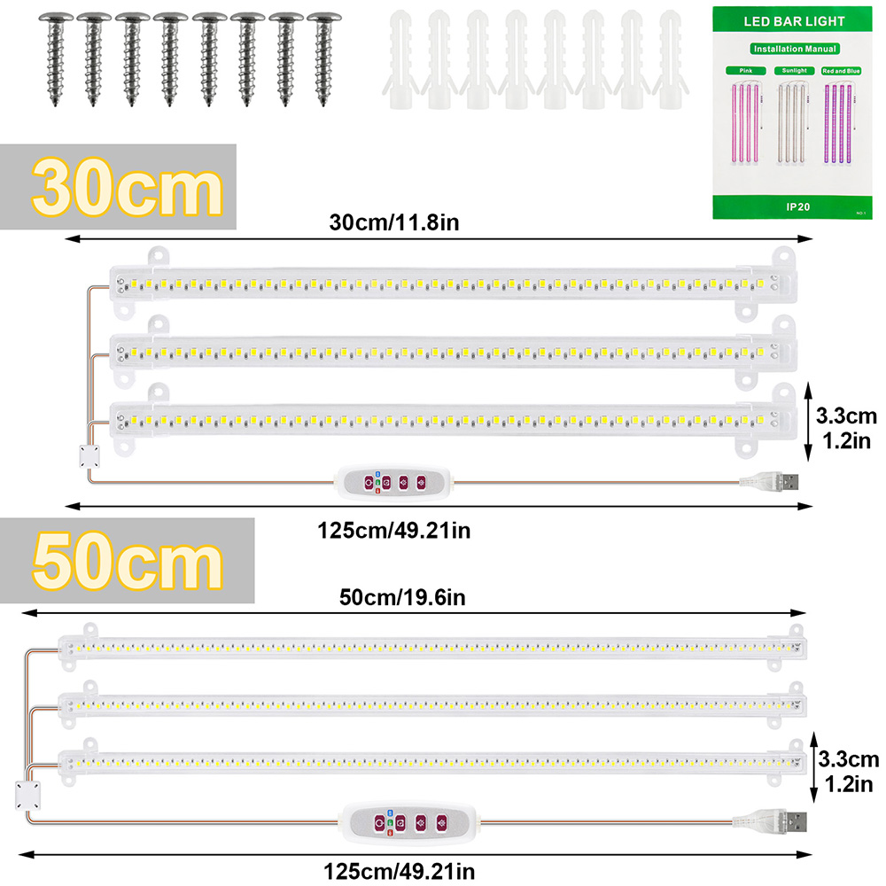 1/2/3/4Head LED Grow Light Str - đánh giá và giá Led Planted Tank Light
