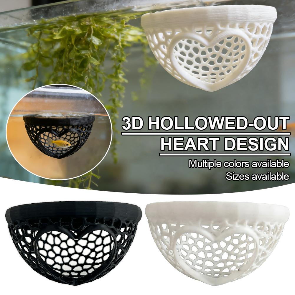Heart-Shaped Aquarium Hideaway - đánh giá và giá Planted Aquarium Without Fish