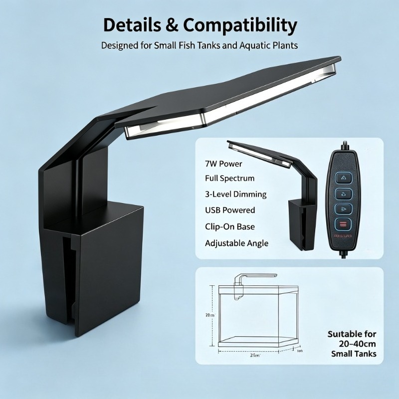 USB Aquarium LED Fish Tank Lig - đánh giá và giá Led Planted Tank Light