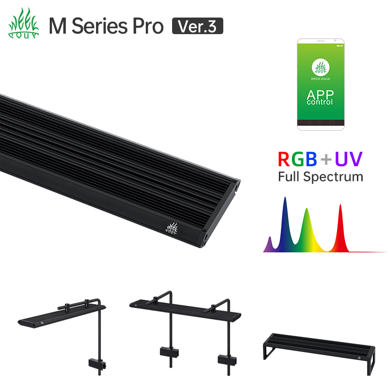 Week Aqua M Series RGB UV LED  - đánh giá và giá Led Planted Tank Light