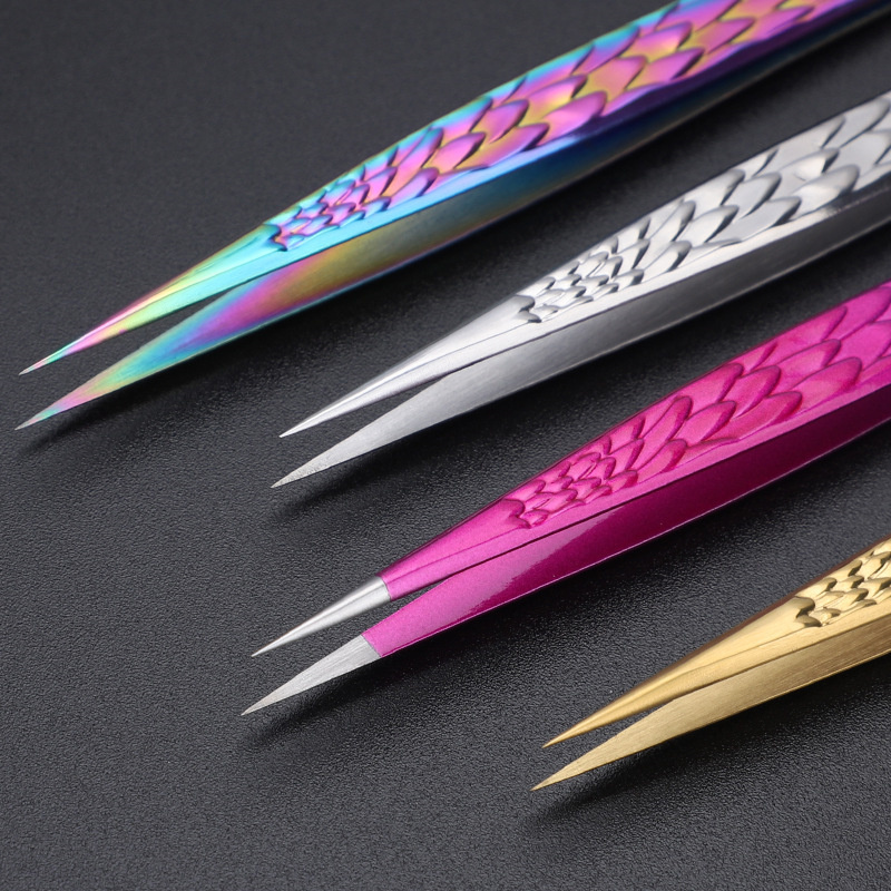 2PCS Tweezers For False Eyelas - đánh giá và giá Planted Clip Tweezers