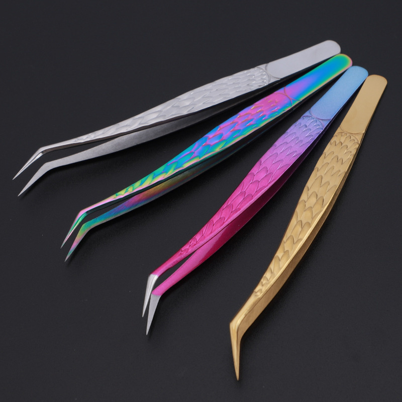 2PCS Tweezers For False Eyelas - đánh giá và giá Planted Clip Tweezers