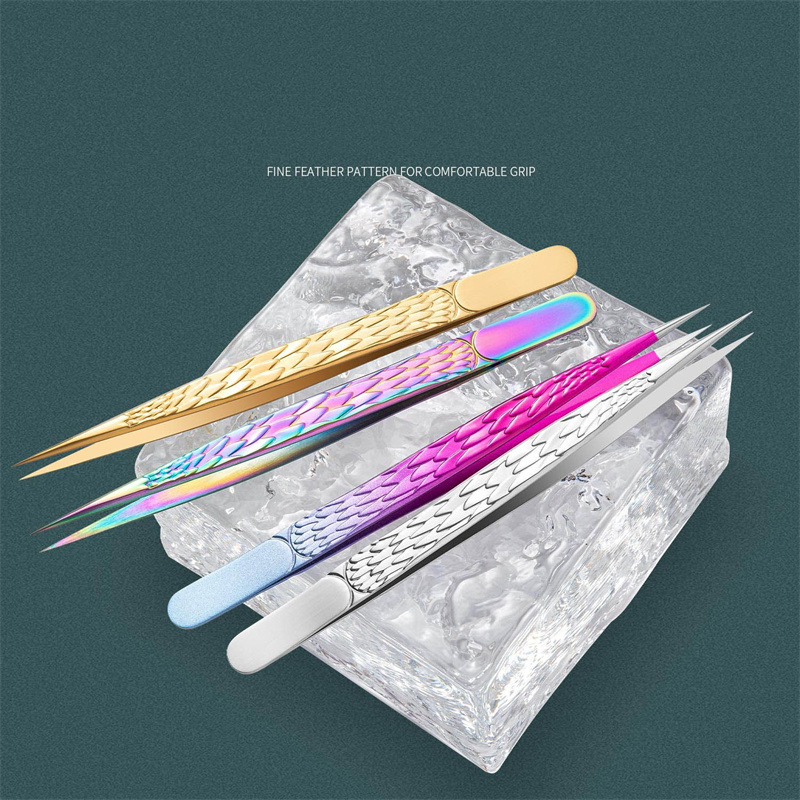 2PCS Tweezers For False Eyelas - đánh giá và giá Planted Clip Tweezers