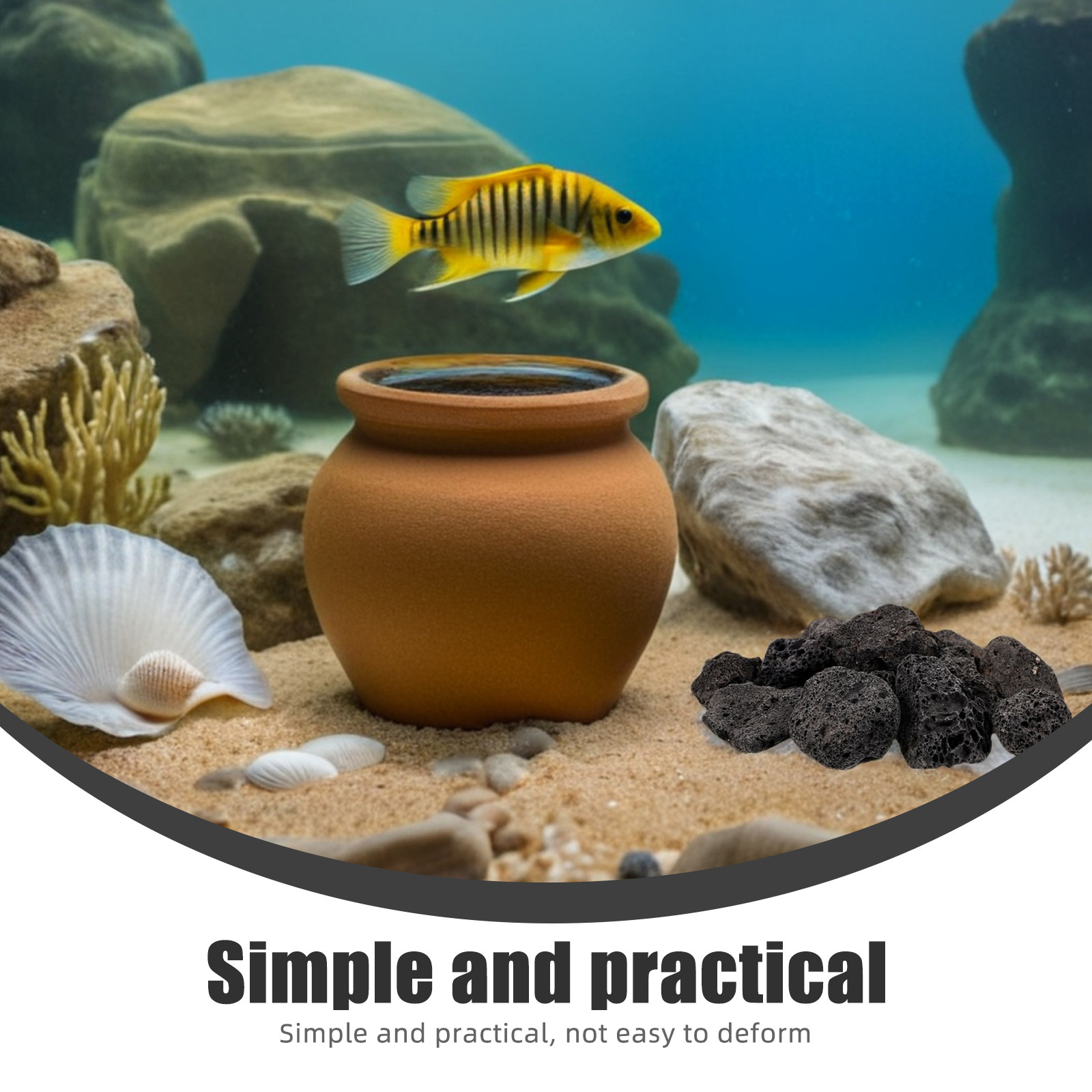 1Pack Natural Volcanic Stones  - đánh giá và giá Aquarium Planted Plants