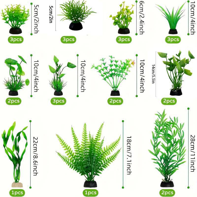 Aquarium Decor Set Artificial  - đánh giá và giá Planted Aquarium Kit